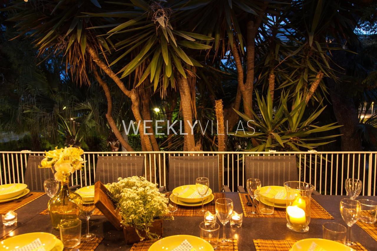 Villa Sitges Tupinetti Beach At 1 Min Walk Amaizing Garden And View Center Sitges 5 Minutes Walk Eksteriør billede